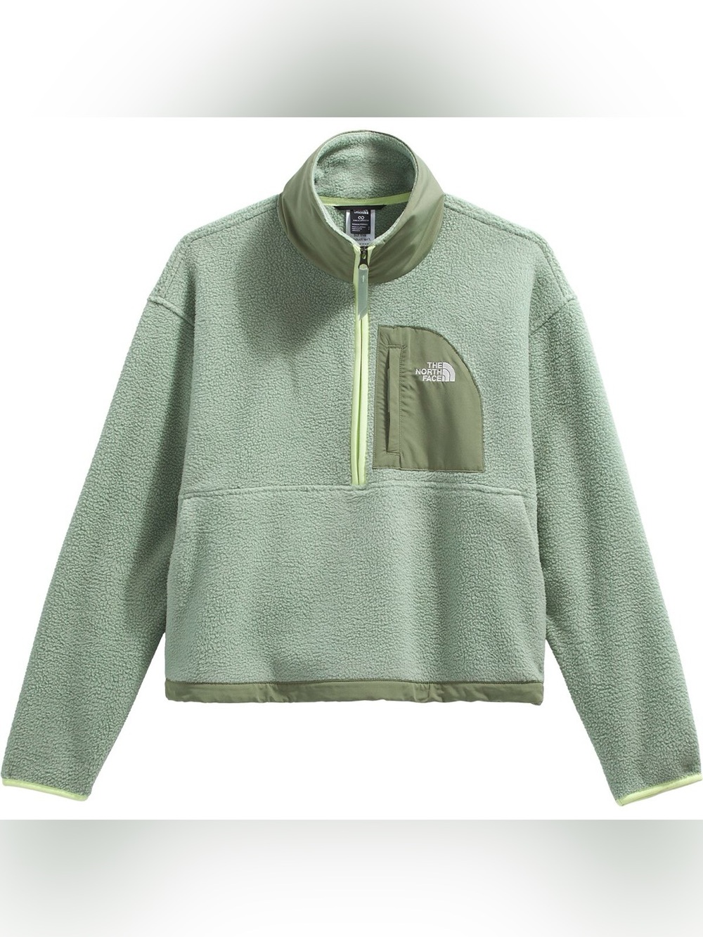 NWT The North Face Slate Moss/Bark Mist Yumiori Off Peak 1/2 Zip Women's Size S - Picture 10 of 13
